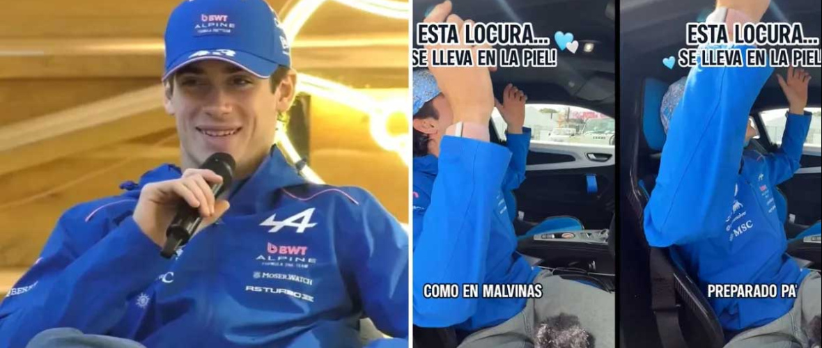 Polémica en Alpine: borraron un video de Colapinto en el que mencionaba las Islas Malvinas