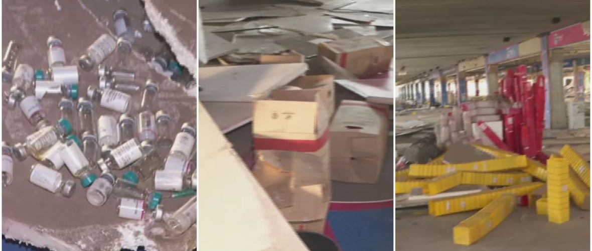Jeringas, ampollas y documentos: así es por dentro el megapredio abandonado en Pilar donde funcionó un vacunatorio