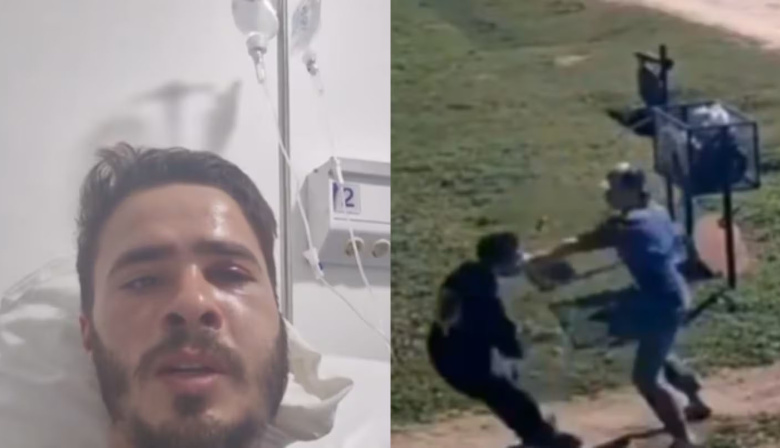 El hijo de un concejal de Fuerza Patria golpeó a un vecino porque creyó que estaba colgando una bandera de LLA