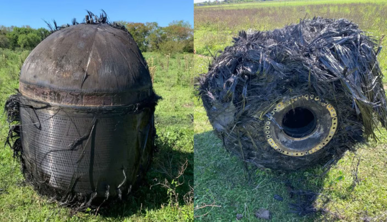 Trasladan a Buenos Aires el misterioso objeto espacial que cayó en un campo de Chaco