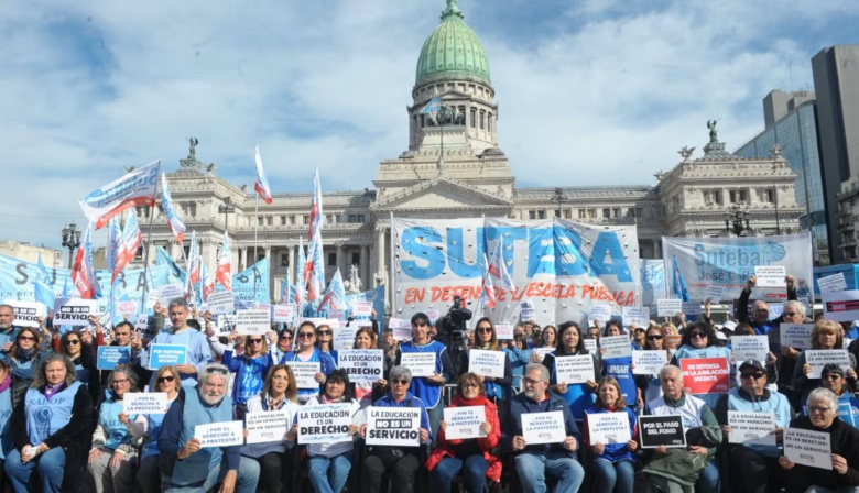 Rige el paro docente en todo el país y los gremios se movilizarán al Congreso