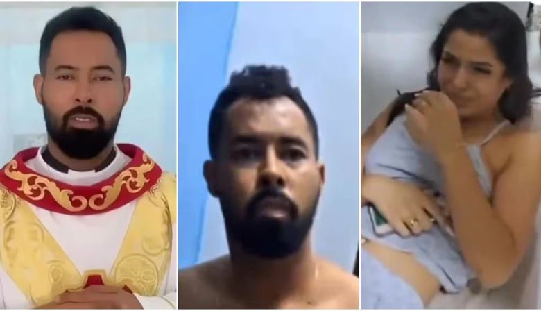 Escándalo en Brasil: un cura fue sorprendido semidesnudo con la novia de un devoto en la parroquia