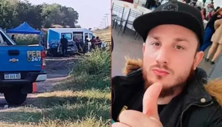 Encontraron el cuerpo de un joven dentro de un auto incendiado y detuvieron a un sospechoso