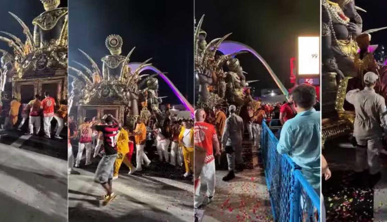 Carnaval de Río de Janeiro: una carroza perdió el control y aplastó a tres personas que se salvaron de milagro