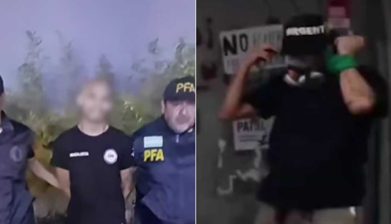 Seguirá detenido el manifestante que armó y lanzó la molotov durante los incidentes en el Congreso