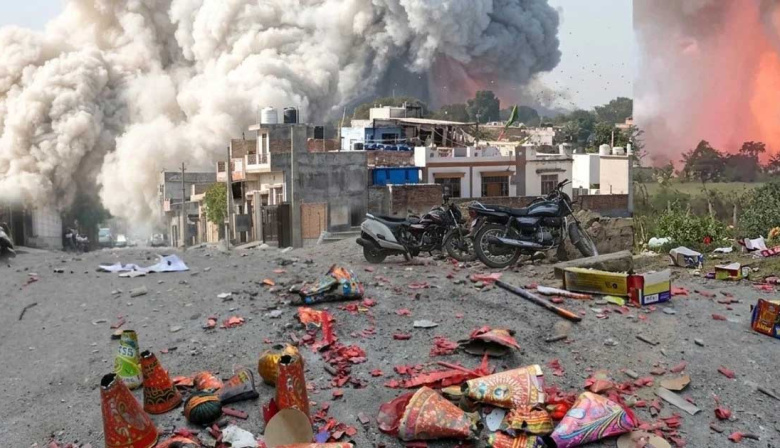 Explotó una fábrica de fuegos artificiales en la India: hay al menos 13 muertos y más de 40 heridos