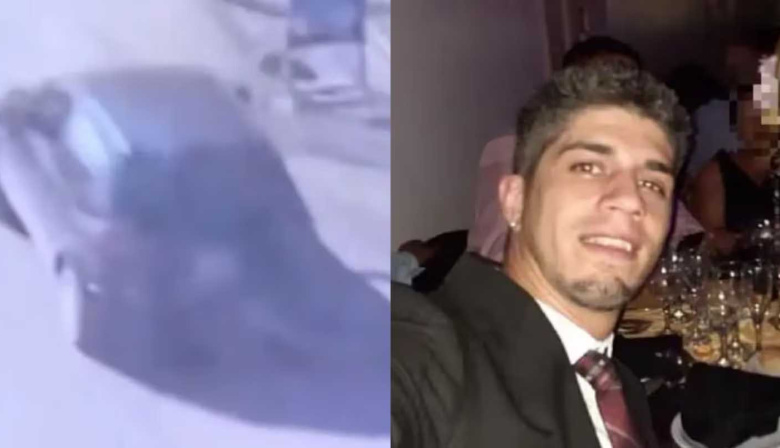 La imagen del momento en que Barrelier entró al descampado en donde se encontraron los restos de Agostina