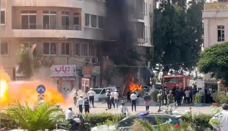 Dos bombas explotaron frente al hotel donde se aloja Emmanuel Macron en su visita a Siria