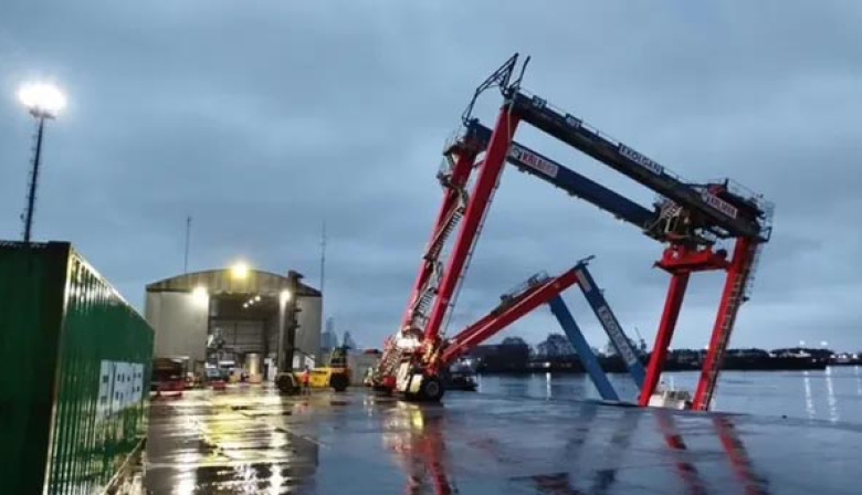 Temporal en el AMBA: se derrumbó parte de un muelle en Dock Sud