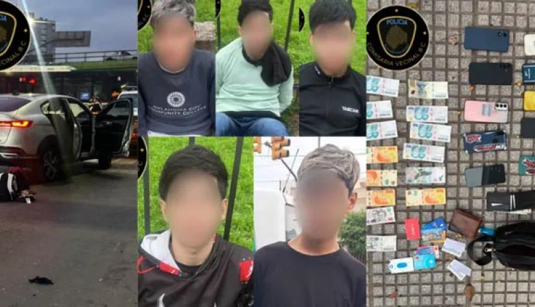 Mataderos: detuvieron a cinco menores con frondoso prontuario tras el robo a un auto