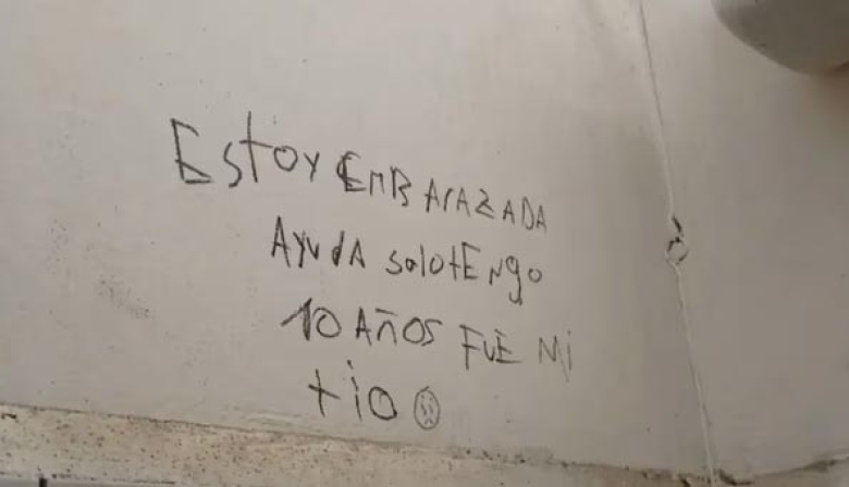 "Estoy embarazada, ayuda, solo tengo 10 años": el inquietante mensaje que encontraron en una escuela