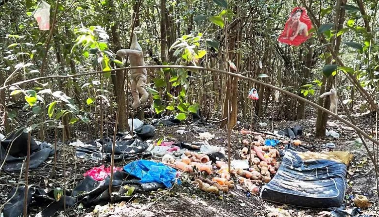 Macabro hallazgo en Villa Gobernador Gálvez: fotos de niñas y muñecos de bebés en una reserva natural
