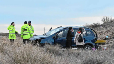 Tres muertos y dos heridos tras un vuelco en una ruta provincial de Río Negro