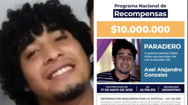 Ofrecen $10 millones de recompensa por datos para encontrar a Axel González, el joven desaparecido en Chaco