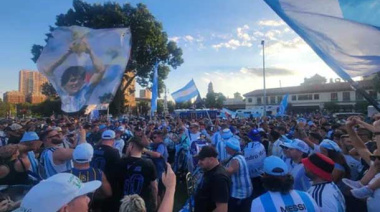 Mundial 2026: impactante banderazo argentino en la previa del duelo ante Austria