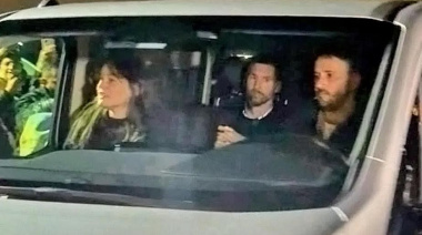 Lionel Messi llegó a Rosario