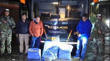 Incautaron 86 kilos de marihuana en un micro que iba a trasladar al plantel de San Pablo