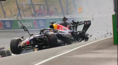 Caos en el inicio del GP de Países Bajos: fuerte accidente de Verstappen y gran largada de Colapinto