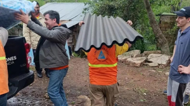 Temporal en Misiones: techos volados, árboles caídos y más de 100 familias asistidas