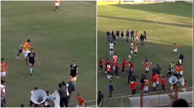 Batalla campal en el Federal A: jugadores, cuerpos técnicos e hinchas se agarraron a trompadas