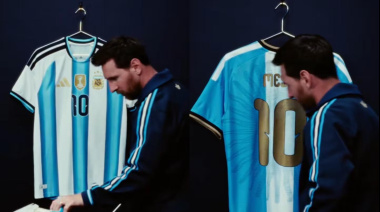 Lionel Messi presentó la camiseta especial que usará en su partido despedida de la Selección argentina: “Para toda la vida”