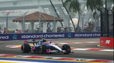 Franco Colapinto terminó 19° en la única práctica libre del Gran Premio de Singapur de la Fórmula 1