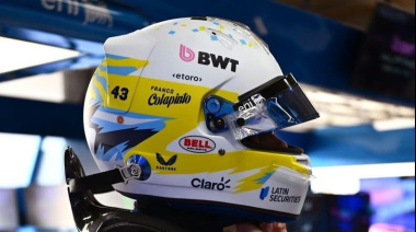 Franco Colapinto sorprendió con su nuevo casco: el guiño a Boca que dará que hablar