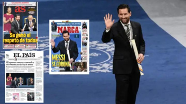 Lionel Messi recibió el Premio Princesa de Asturias y acaparó las portadas de los diarios de España