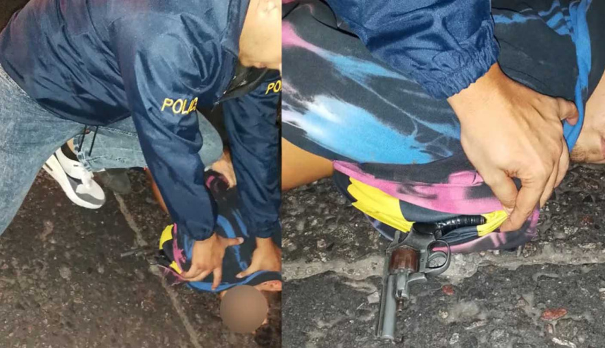 La Policía frenó a dos jóvenes para que sean testigos de un procedimiento y descubrió que estaban armados