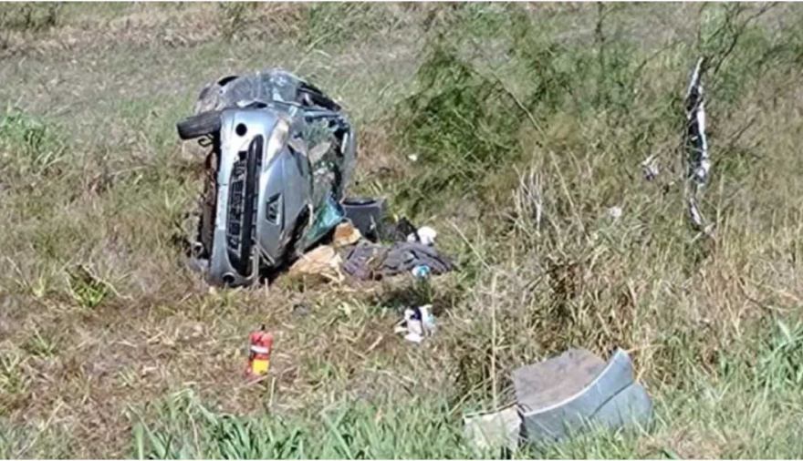 Una beba de un año y medio murió luego de que su papá despistara con el auto en la ruta 14