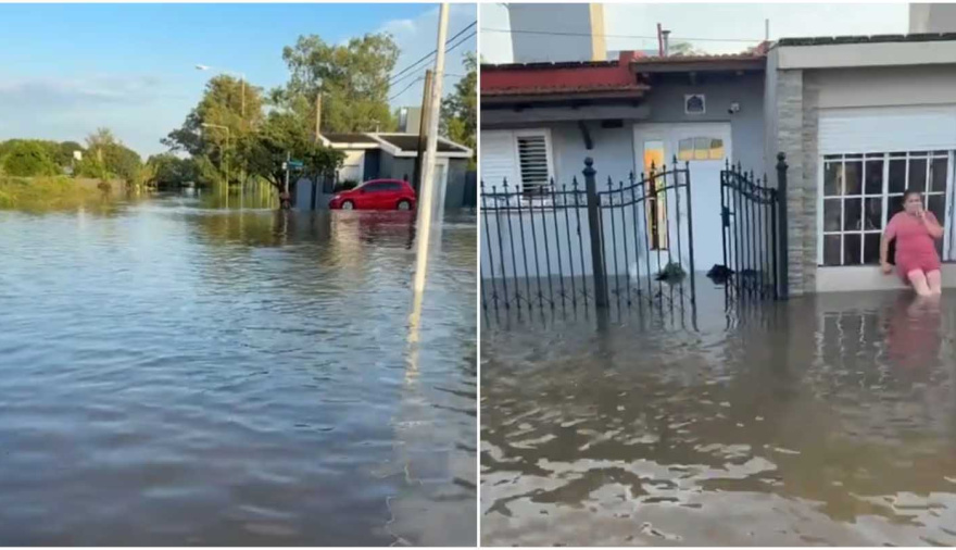 Un fuerte temporal dejó a un pueblo de Córdoba bajo el agua: hay evacuados y graves destrozos