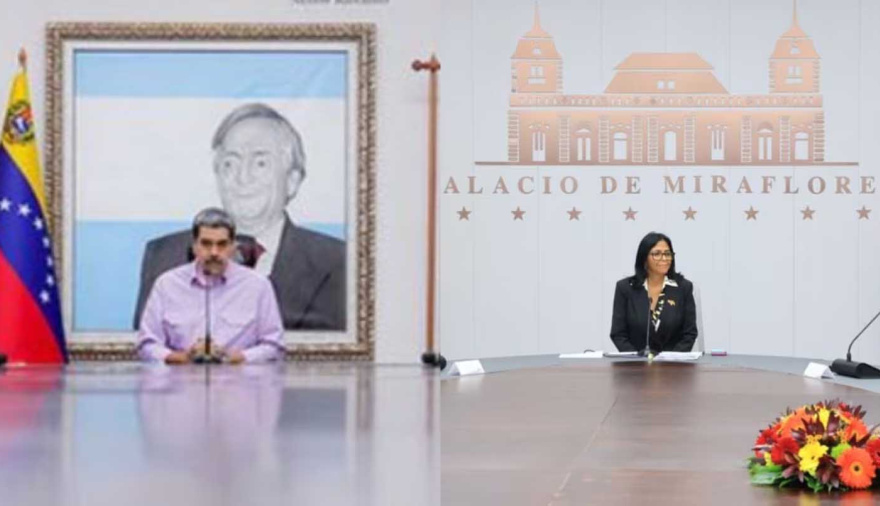 Delcy Rodríguez desmanteló el “Salón Néstor Kirchner” en el palacio presidencial de Venezuela