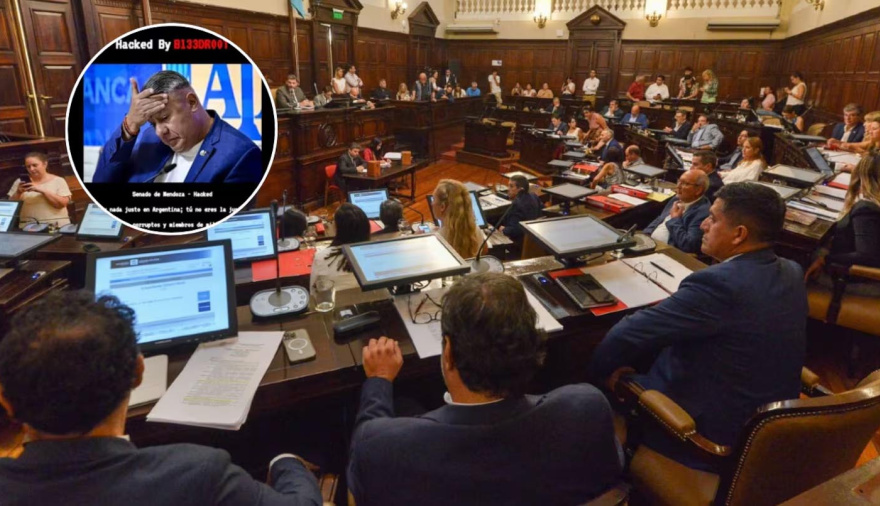 Hackearon la web del Senado de Mendoza y publicaron una imagen de Chiqui Tapia con un llamativo mensaje contra la Argentina