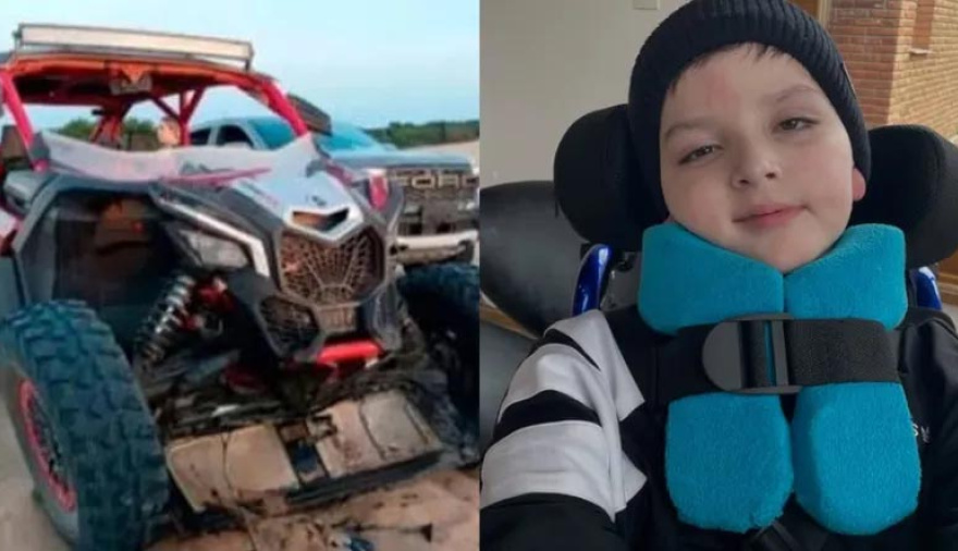 Bastian volvió a pararse ocho meses después del grave choque de UTV