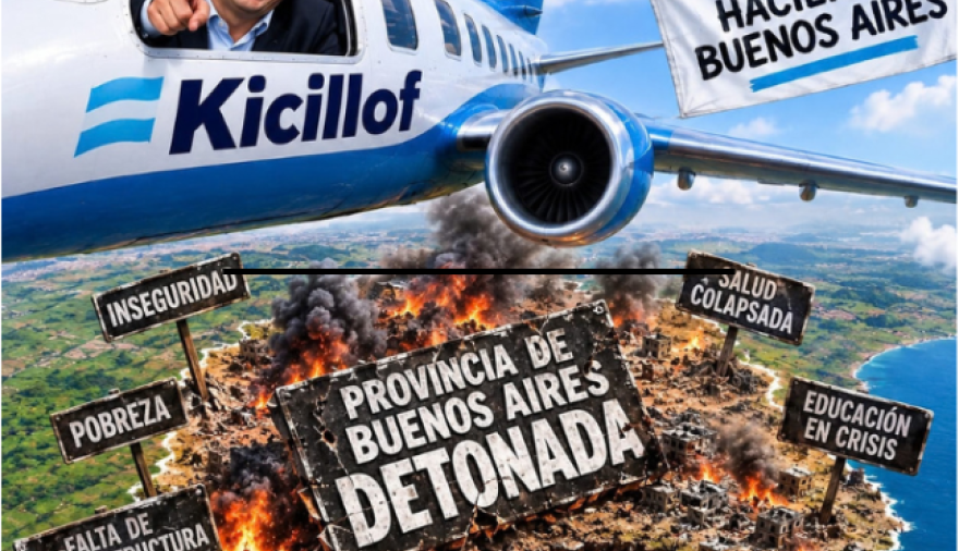 Kicillof en la mira: autorizan un millonario gasto en un jet ejecutivo en medio de una profunda crisis social