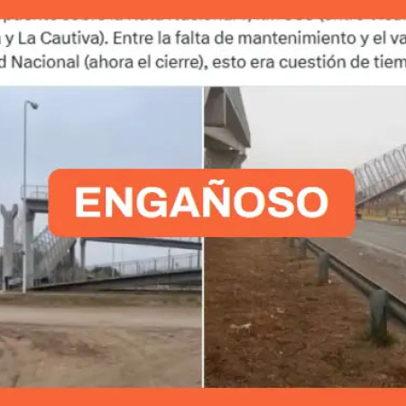 Un puente en Córdoba, Argentina, cayó tras ser chocado por un camión, no por falta de mantenimiento