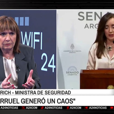 Bullrich acusó a Villarruel de "generar caos" y "clavar un puñal por la espalda" al Gobierno