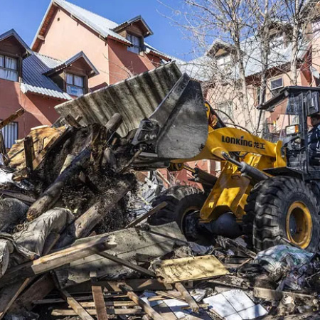 Destruyen el tercer kiosco narco: funcionaba en un monoblock de San Martín de los Andes