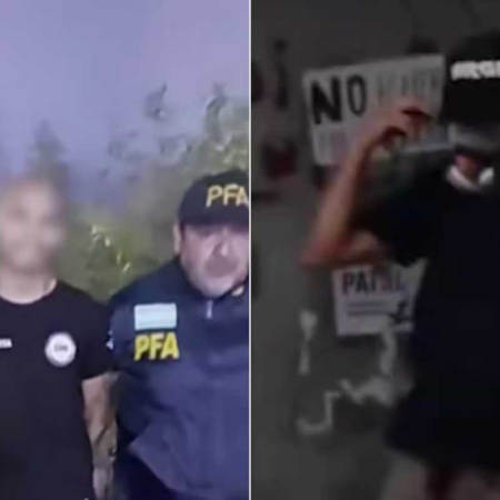 Seguirá detenido el manifestante que armó y lanzó la molotov durante los incidentes en el Congreso