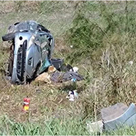 Una beba de un año y medio murió luego de que su papá despistara con el auto en la ruta 14