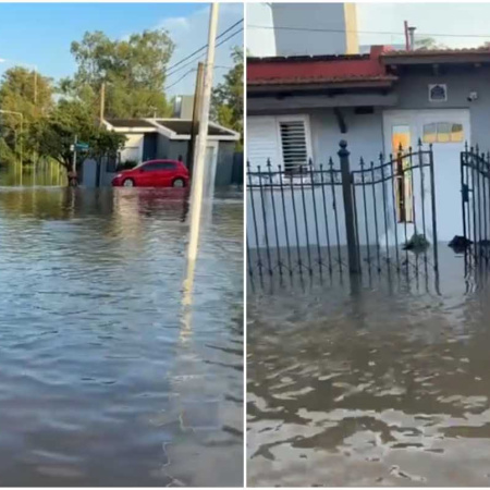Un fuerte temporal dejó a un pueblo de Córdoba bajo el agua: hay evacuados y graves destrozos
