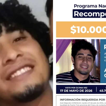 Ofrecen $10 millones de recompensa por datos para encontrar a Axel González, el joven desaparecido en Chaco