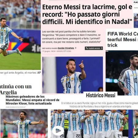 El mundo se rinde ante Messi: los impactantes elogios de la prensa internacional tras su hat-trick