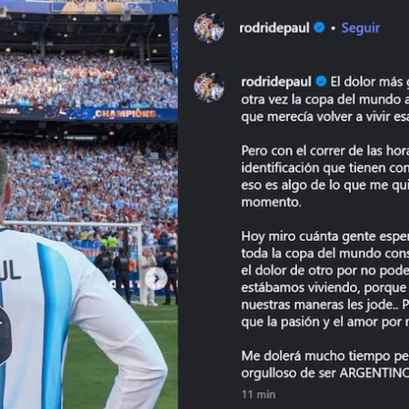 “Instalaron conspiraciones infundadas”: el contundente posteo de Rodrigo De Paul tras la caída de Argentina en la final del Mundial