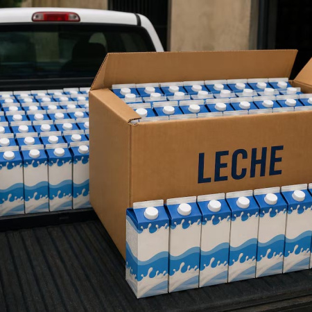 Lo denunciaron por robar electricidad y deberá donar 80 litros de leche para evitar el juicio