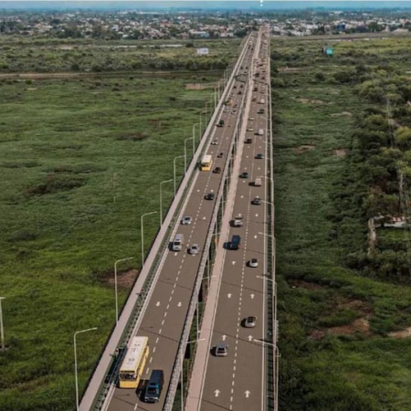 Así es el gigantesco puente de 1,3 kilómetros que se convertirá en uno de los más largos de la Argentina
